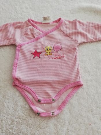 Bodies fille rose titi looney tunes 1 mois