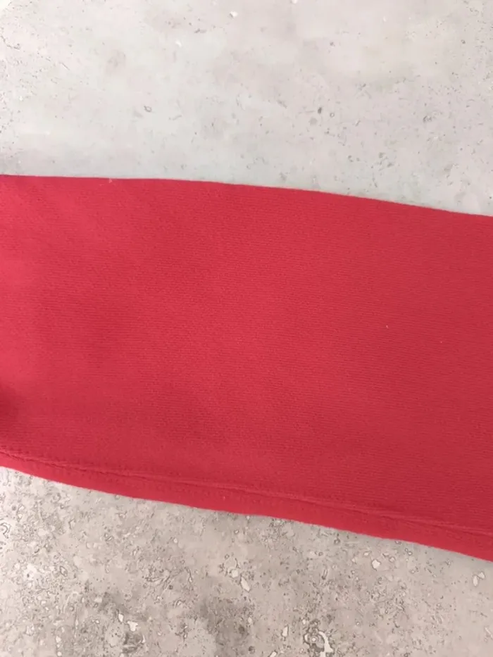 Sweat capuche zippé Ralph Lauren homme M rouge logo marine excellent état - photo numéro 14