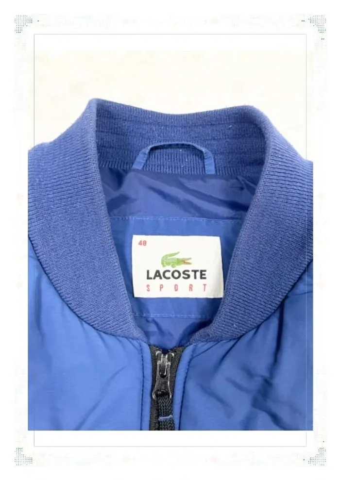 Doudoune sans manches matelassée Lacoste bleu taille S pour homme - photo numéro 7