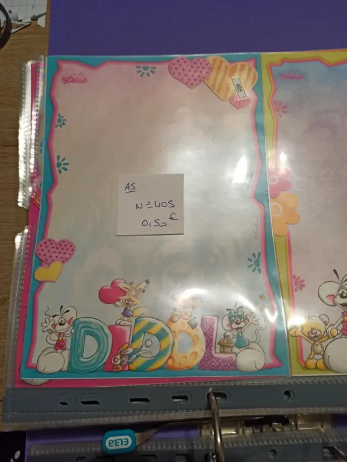 Feuille Diddl A5 405 0,50€