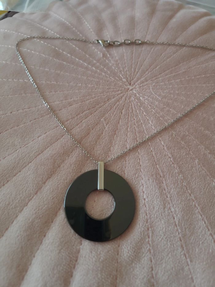 Collier acier et céramique - photo numéro 4