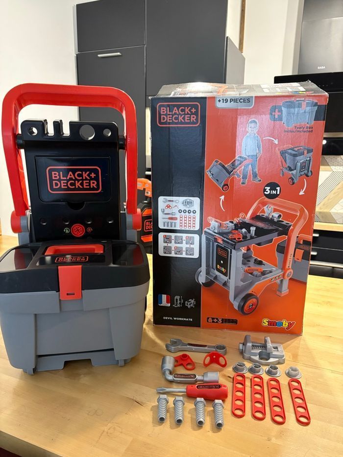 Smoby diable de bricolage en très bon état 3&1 - photo numéro 2