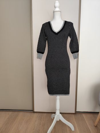 Robe neuve Morgan taille 36 maille noire et argentée automne hiver