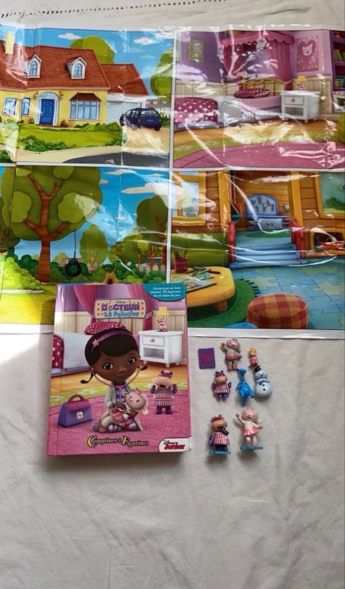 Livre et figurine docteur la peluche