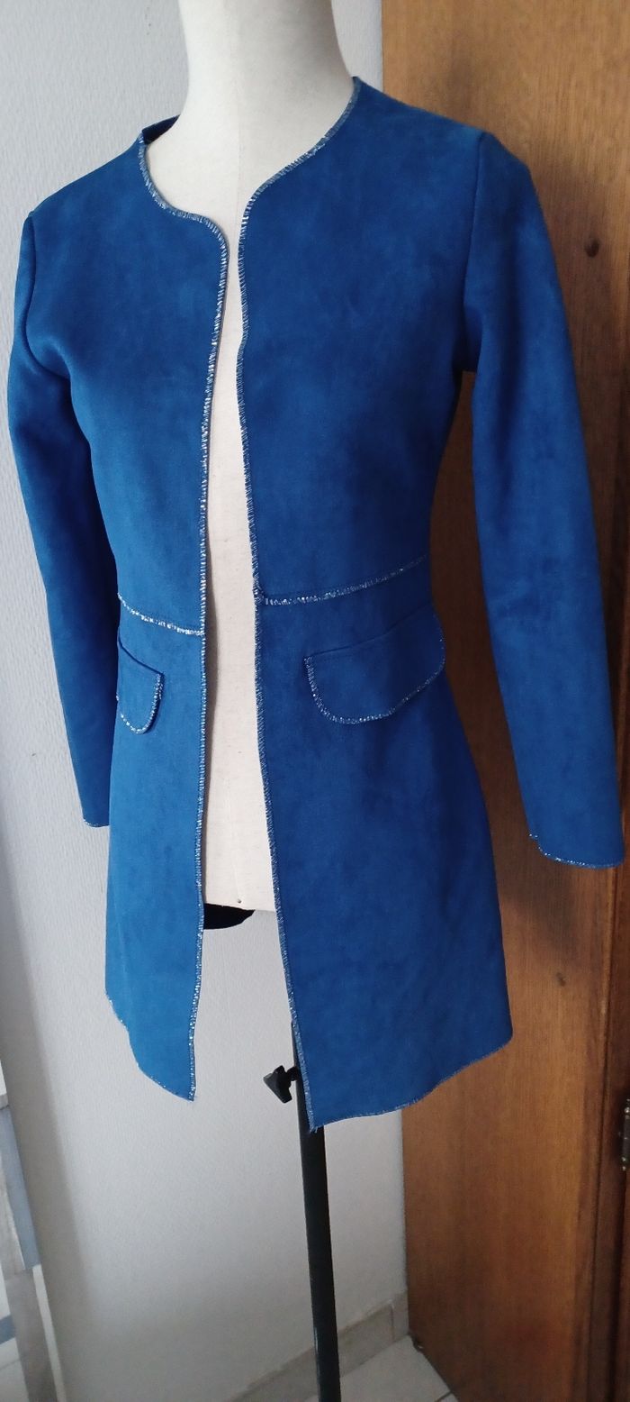 Très jolie veste suédine femme T S - photo numéro 4