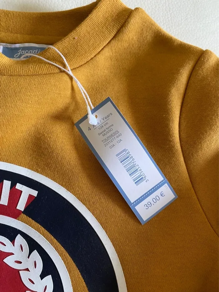 Sweat Jacadi neuf 4 ans - photo numéro 3