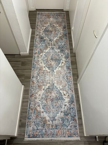 Tapis vintage PRINT 7090 TERRACOTTA – 80x300 cm (inspiration Zara Home)