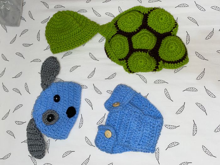 Lot de 2 tenues pour photos naissance