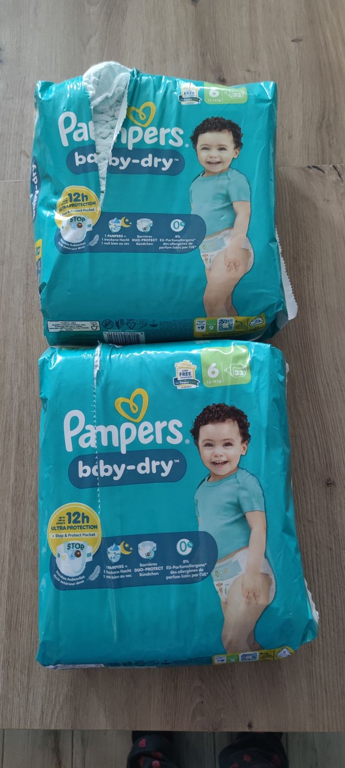 Couches Pampers taille 6