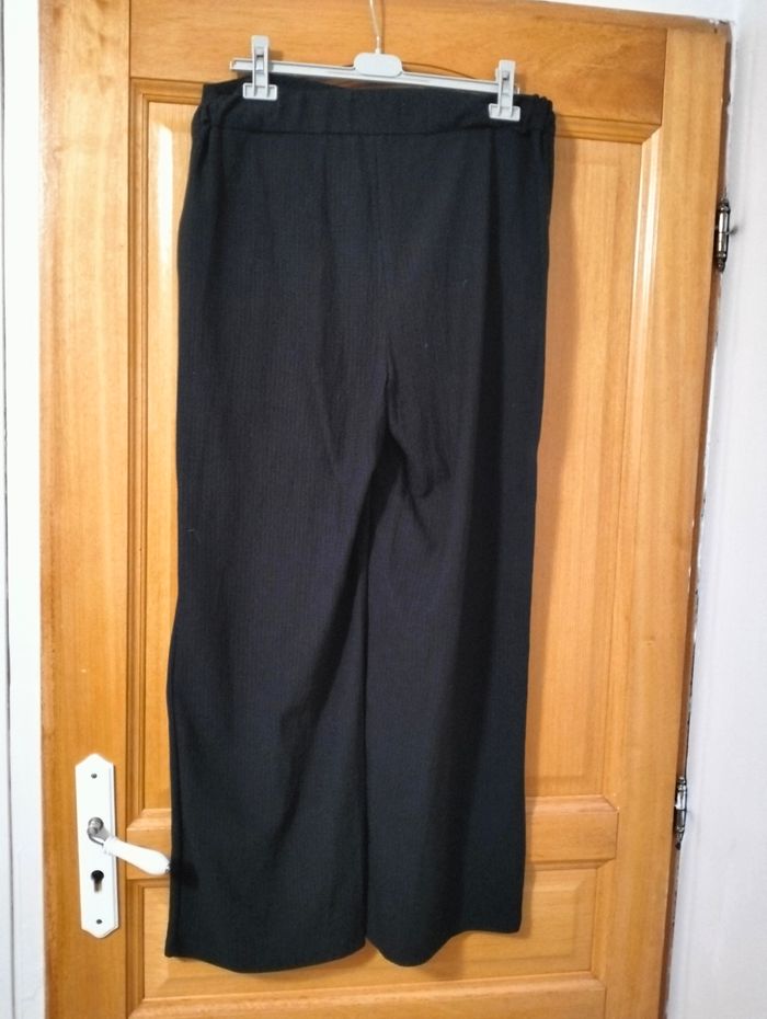 Pantalon texturé noir - photo numéro 3