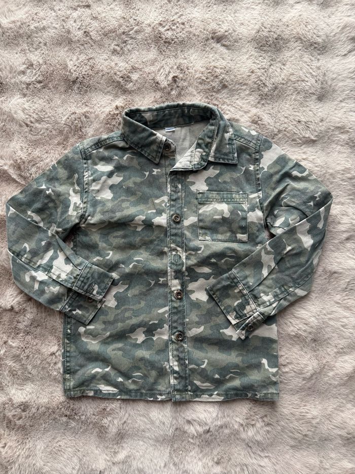 Chemise militaire 5/6 ans kaki Zeeman
