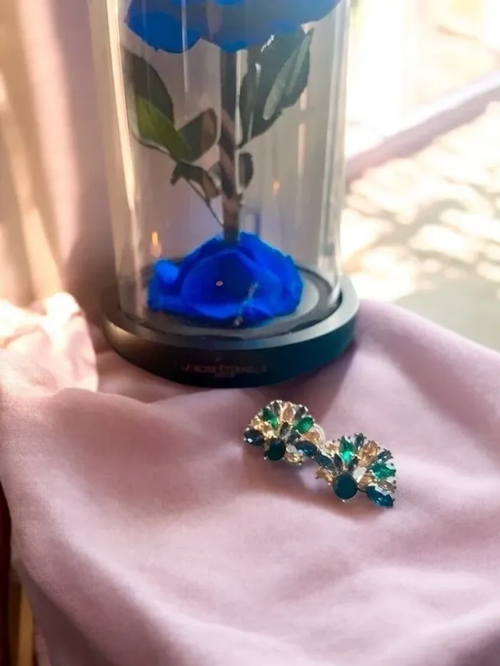 Magnifiques boucles d'oreilles cristaux Zara