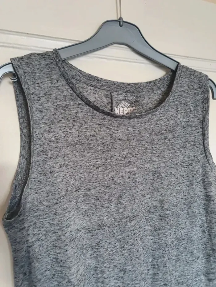 débardeur gris moucheté XS - photo numéro 2
