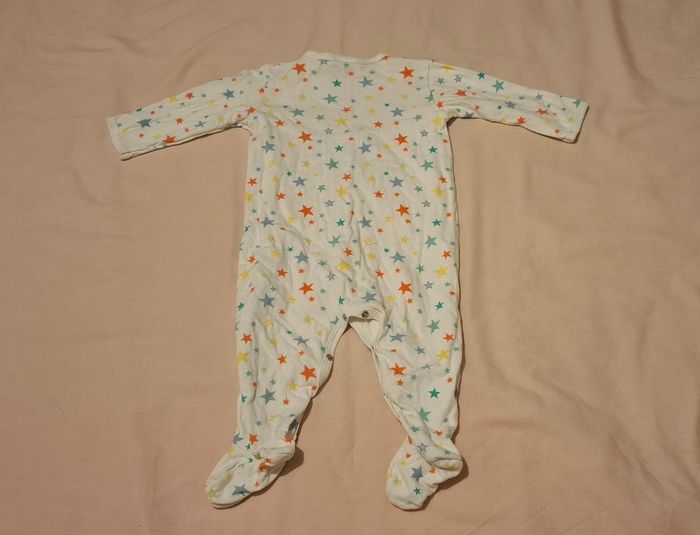 Pyjama bébé à étoiles multicolores 12M - photo numéro 4