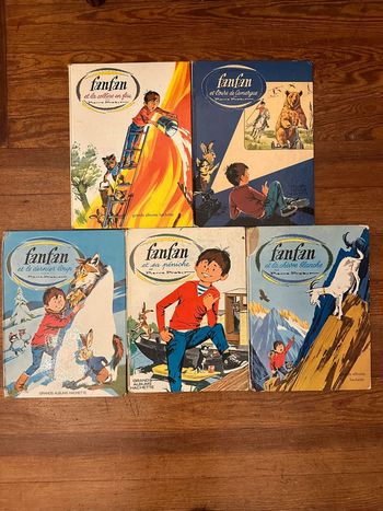 Lot de 5 Grands albums Hachette Fanfan livres bd anciens années 60 Pierre Probst (Caroline)