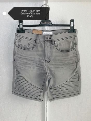 Bermudas slim confort 10ans 138.143cm Neuf Étiqueté