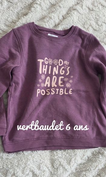 Sweat 6ans vertbaudet