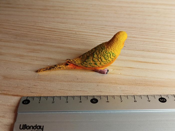 Figurine oiseau perruche jaune Animal de la campagne - photo numéro 4