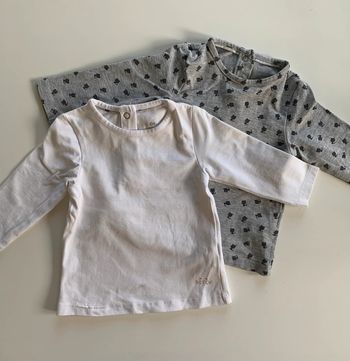 Lot deux haut manche longues ~ Taille 3 mois ~ Orches