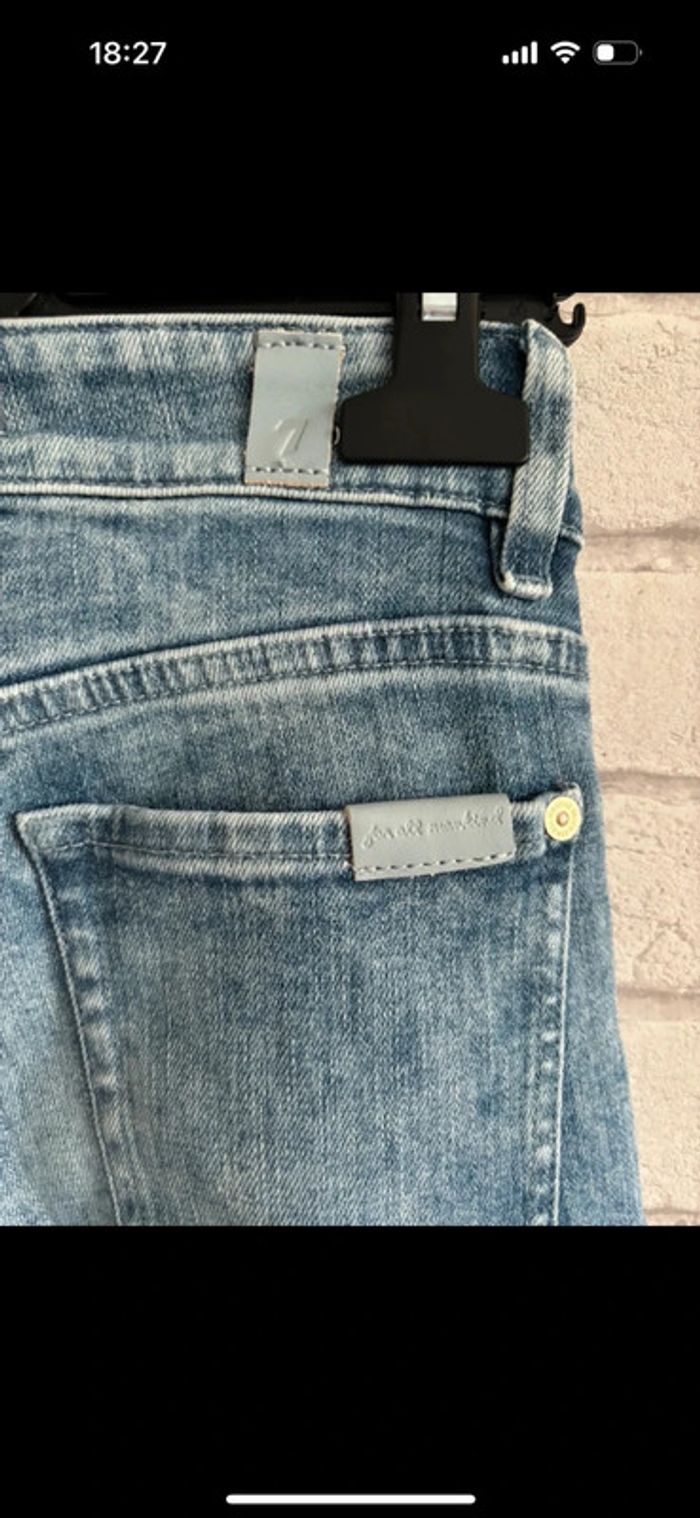 Jeans évasé 7 for all mankind taille 25 - photo numéro 4