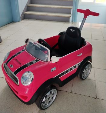 Porteur Voiture Mini Cooper 2 en 1