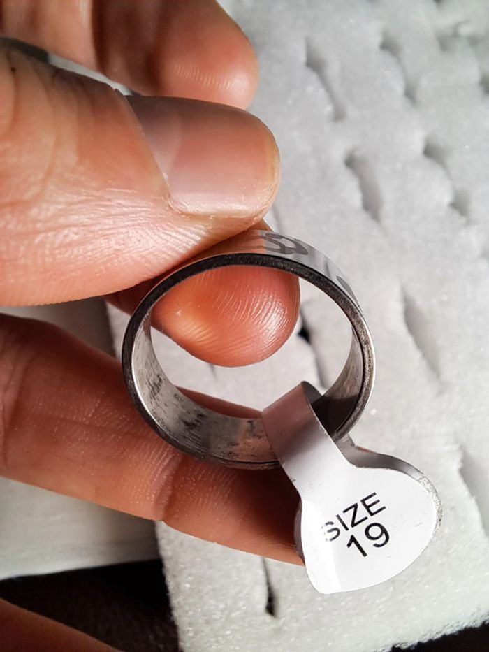 Bague acier inoxydable argentée - photo numéro 5