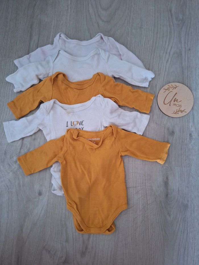 Lot de 5 body manches longues