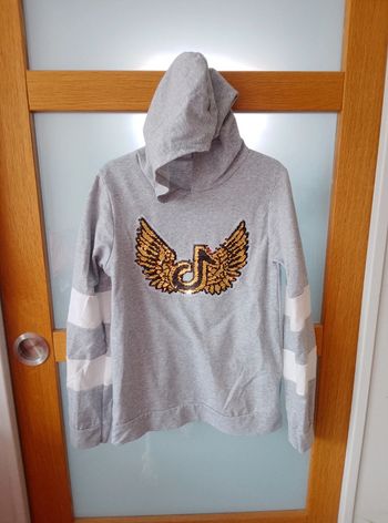 T-shirt long à manches longues, à capuche à sequins réversibles neuf - Fille 12 ans