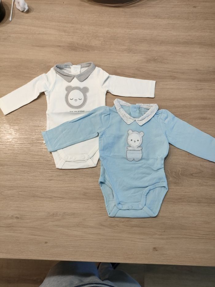 Lot de 2 bodies manches longues