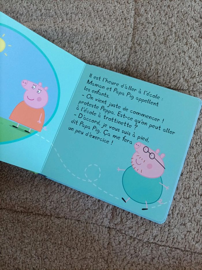 Livre Peppa pig cartonné : Peppa fait de la trottinette - photo numéro 10