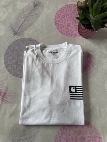 T-shirt Carhartt / Blanc / Wavy / S