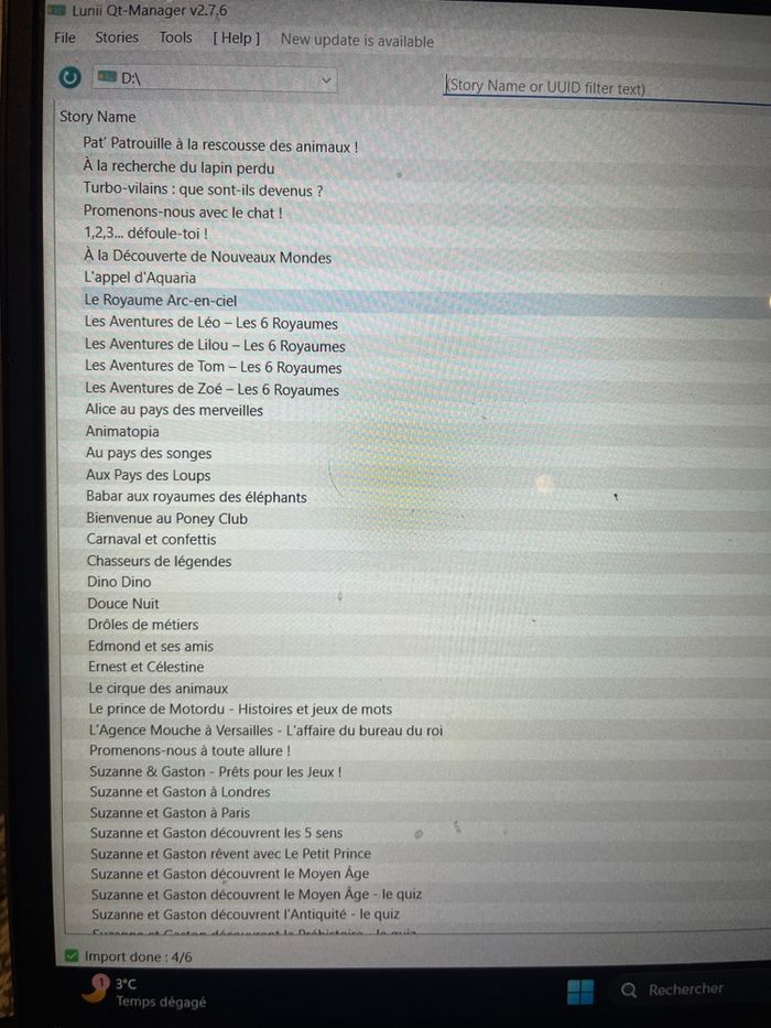 Lunii avec 140 packs environ - photo numéro 2