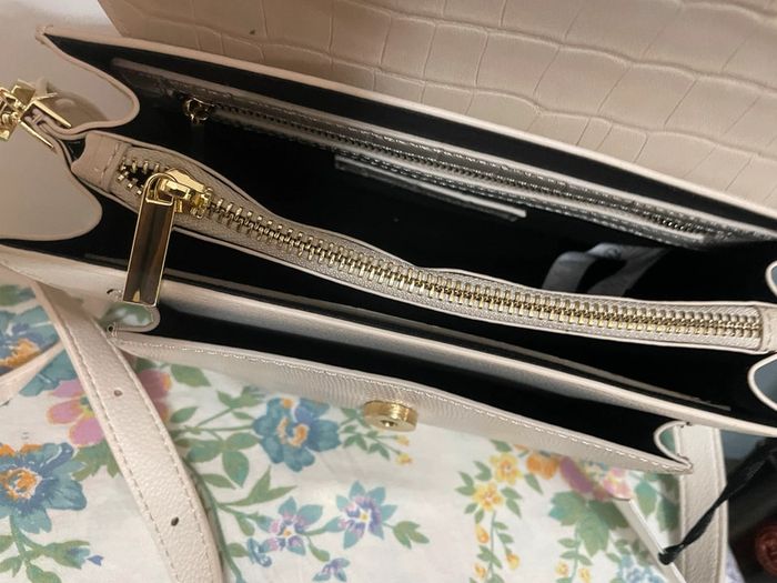 Valeur neuve 75€ sac à bandoulière galerie lafayette effet croco - photo numéro 17