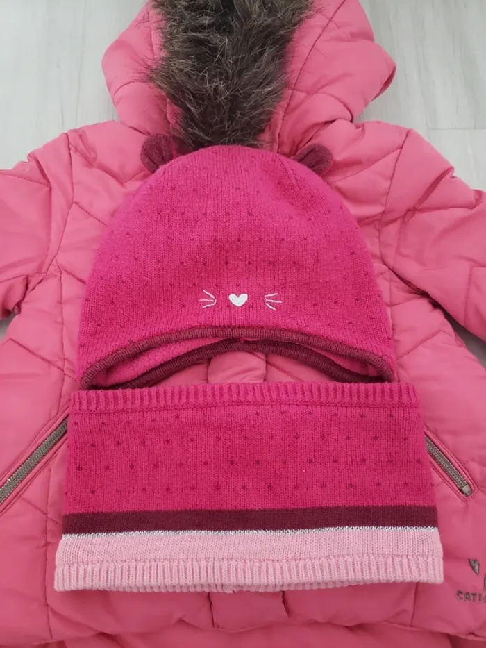 Doudoune Catimini 3 ans + bonnet/snood - photo numéro 5
