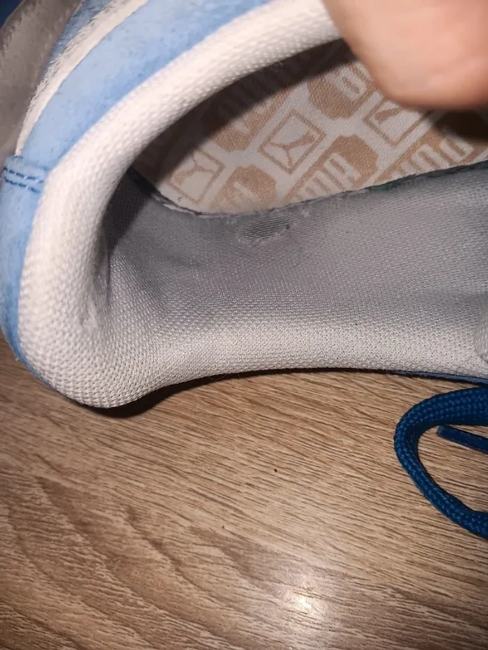 Baskets Puma taille 41 Suède Bleu Vintage Authentique - photo numéro 11