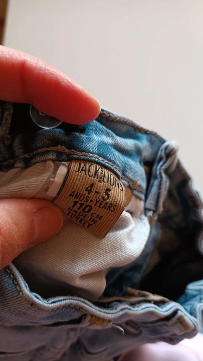 Pantalon garçon jeans bleu 5 ans - photo numéro 3
