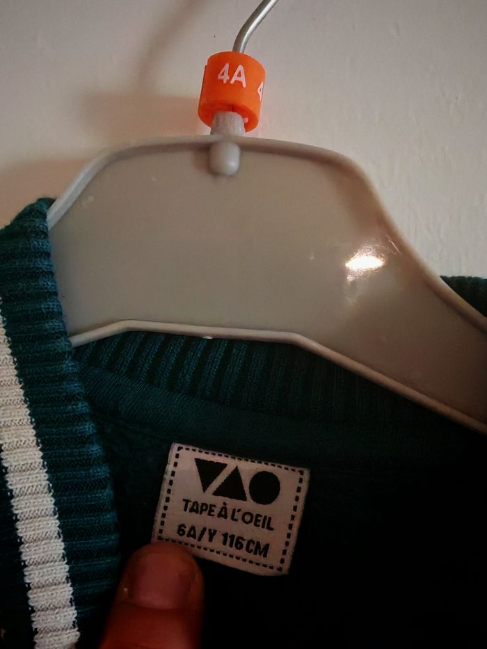 Veste Teddy garçon, taille 6 ans, Tape à l'oeil - photo numéro 5