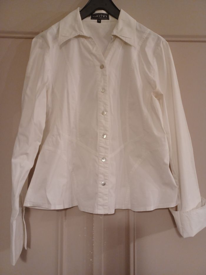 Chemise blanche coton taille 44 Lucchini Collections