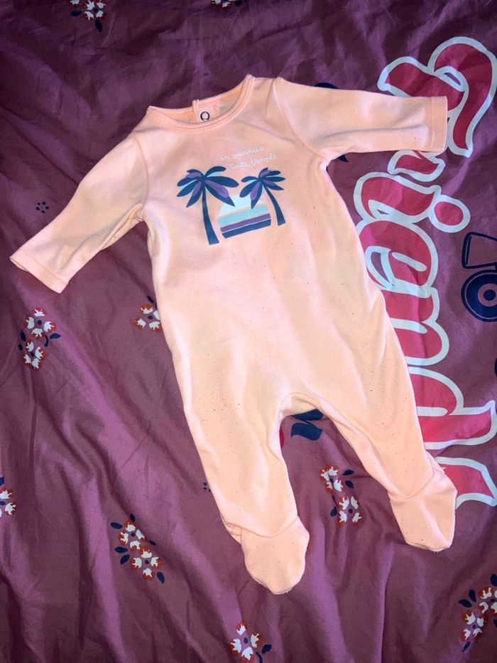 Pyjama orange Gemo 1 mois