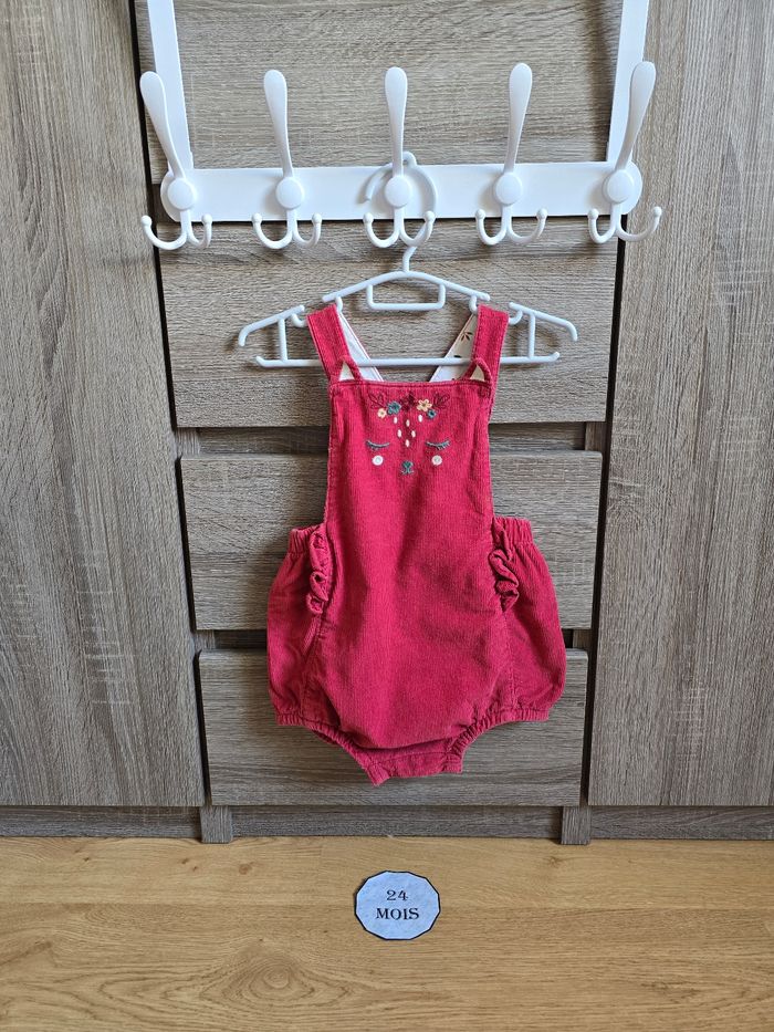 Vêtement Bébé Fille - Ensemble Salopette courte + blouse - Sergent Major - 24 mois 86 cm - photo numéro 6