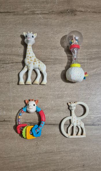 Lot hochets Sophie la girafe 