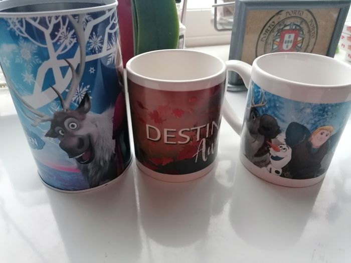 Lot x2 tasses reine des neiges Frozen donne pot à crayon - photo numéro 4