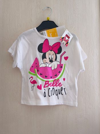 T-Shirt Belle à croquer Minnie 3 ans