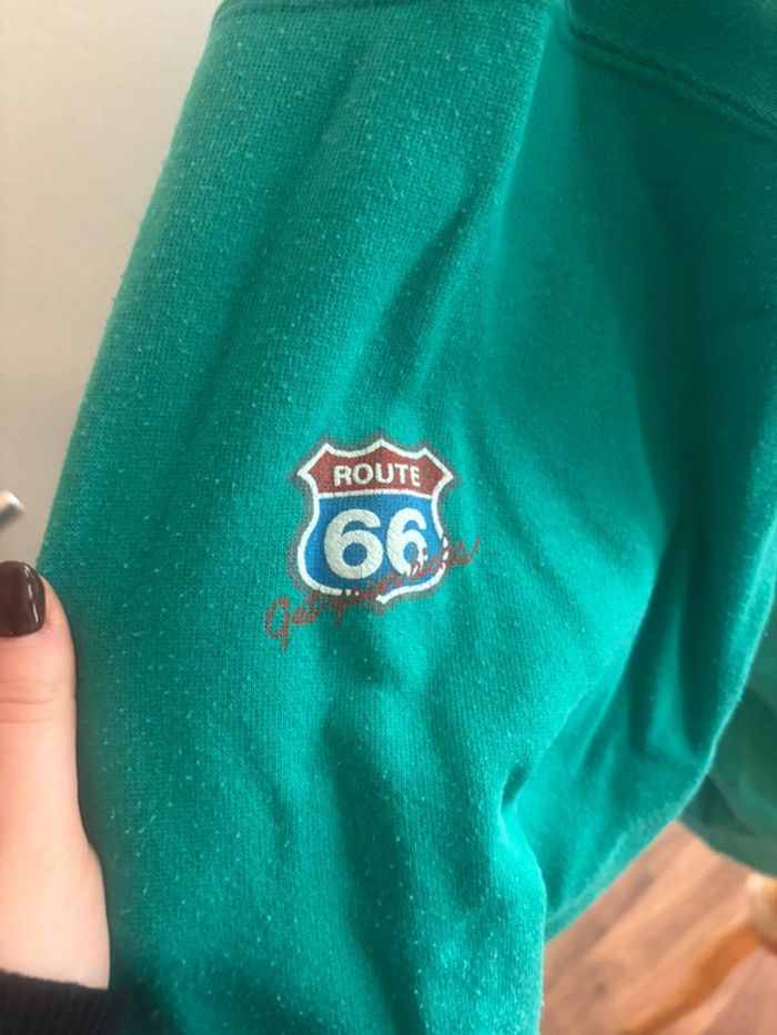 Sweat Route 66 vintage Hanes - photo numéro 6