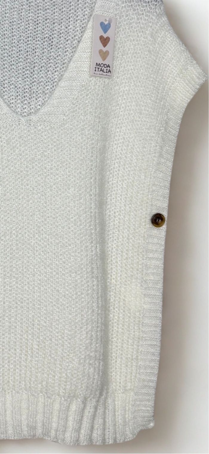 Pull sans manches grande taille - photo numéro 2