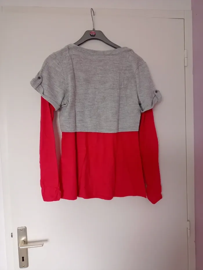 Original tee shirt manches longues avec sur tee shirt - photo numéro 3