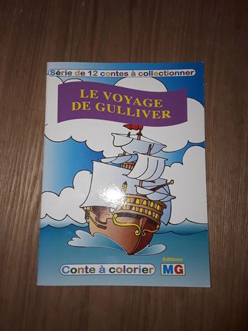 🔵 Livre Le Voyage de Gulliver à colorier 🔵