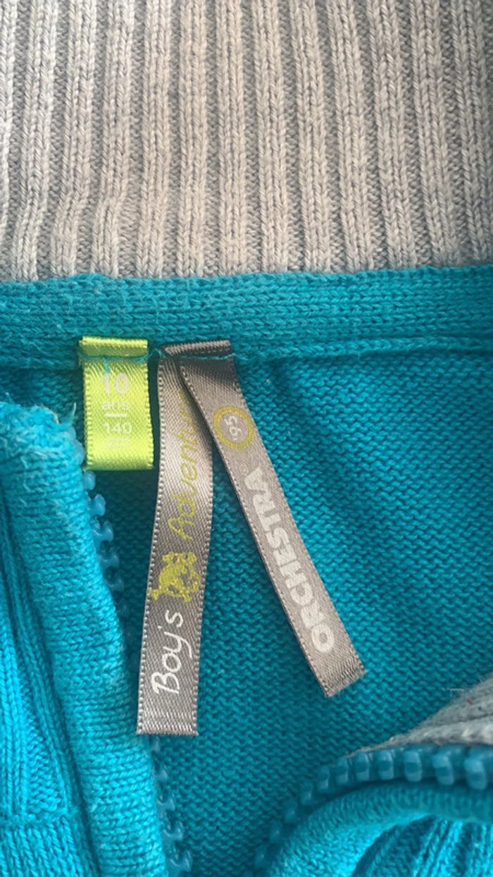 Veste zip bleu garçon 10 ans Orchestra - photo numéro 5