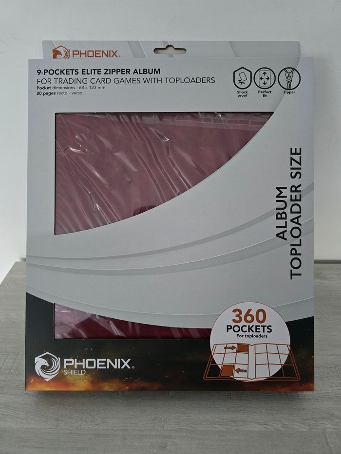 Portfolio Phoenix Shield 360 Toploaders Rouge