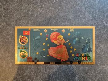 Billet OR à collectionner Princesse Peach / Super Mario